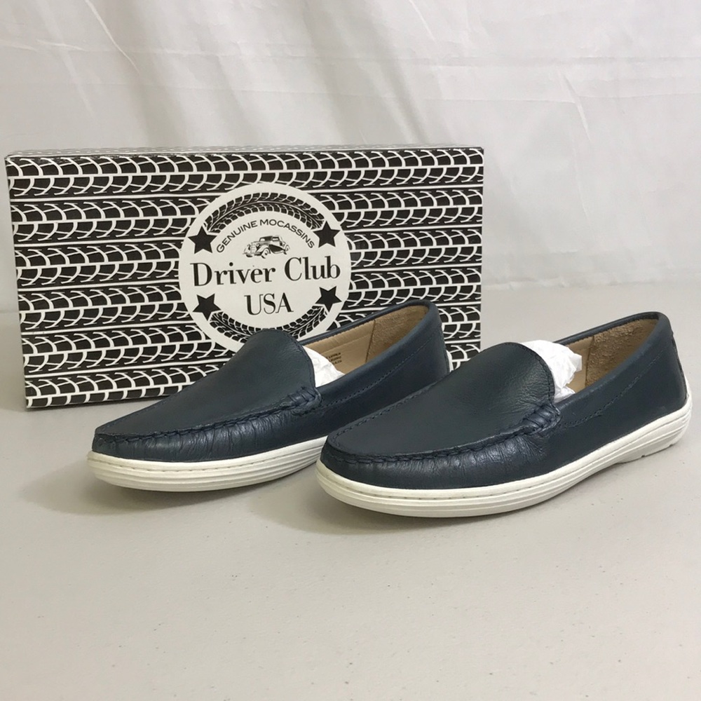 NWT MARC JOSEPH Leather Boys/Girls Moccasins (S8)